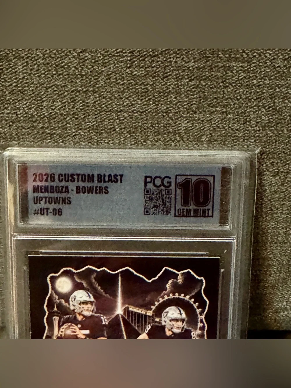 Fernando Mendoza & Brock Bowers - 2026 Custom Blast Uptowns #UT-06 PCG 10